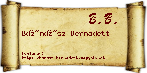 Bánász Bernadett névjegykártya